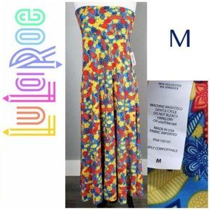 LuLaRoe | M Maxi Skirt Cotton Medium Scroll Detailed Floral NEW